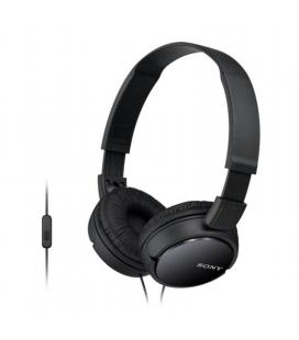 Auriculares sony mdrzx110apb/ con micrófono/ jack 3.5/ negros - Imagen 1