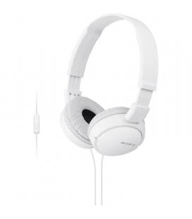 Auriculares sony mdrzx110apw/ con micrófono/ jack 3.5/ blancos