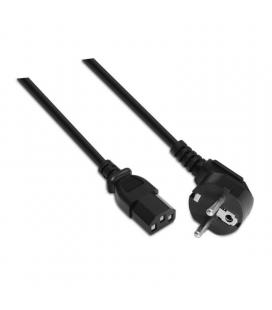 Cable alimentación aisens a132-0169/ schuko macho - c13 hembra/ 5m/ negro - Imagen 1