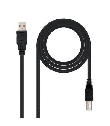 Cable usb 2.0 impresora nanocable 10.01.0105-bk/ usb macho - usb macho/ 4.5m/ negro - Imagen 1