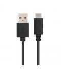 Cable usb 2.0 nanocable 10.01.2100/ usb tipo-c macho - usb macho/ 0.5m/ negro - Imagen 1