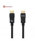 Cable displayport nanocable 10.15.2503/ displayport macho - displayport macho/ 3m/ negro - Imagen 1