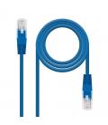 Cable de red rj45 utp nanocable 10.20.0401-bl cat.6/ 1m/ azul - Imagen 1