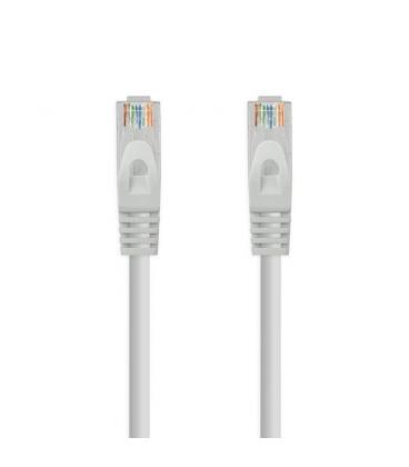 Cable de red rj45 utp nanocable 10.20.1801 cat.6a/ 1m/ gris - Imagen 1