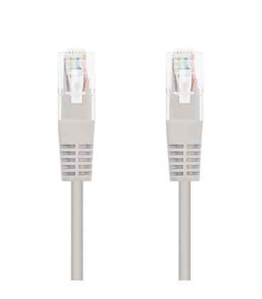 Cable de red rj45 utp nanocable 10.20.0410 cat.6e/ 10m/ gris - Imagen 1