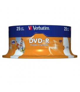 Dvd-r verbatim imprimible 16x/ tarrina-25uds