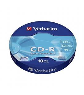 Cd-r verbatim datalife 52x/ tarrina-10uds - Imagen 1