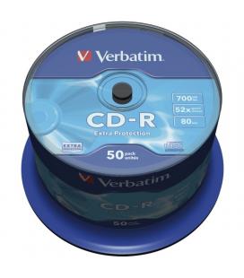 Cd-r verbatim datalife 52x/ tarrina-50uds