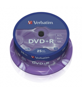 Dvd+r verbatim advanced azo 16x/ tarrina-25uds