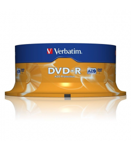 Dvd-r verbatim advanced azo 16x/ tarrina-25uds