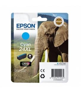 Cartucho de tinta original epson nº24 xl alta capacidad/ cian - Imagen 1