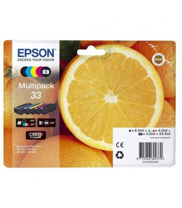 Cartucho de tinta original epson nº33 multipack/ negro/ cian/ amarillo/ magenta/ negro fotográfico - Imagen 1