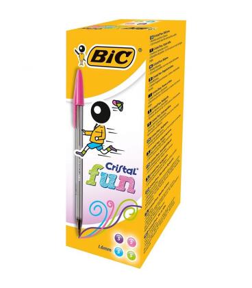 Bolígrafos de tinta de aceite bic cristal fun 895793/ 20 unidades/ colores surtidos - Imagen 1