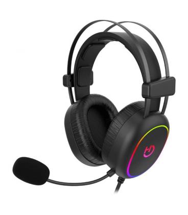 Auriculares Gaming con Micrófono Hiditec Erys ARGB/ Jack 3.5/ USB/ Negros