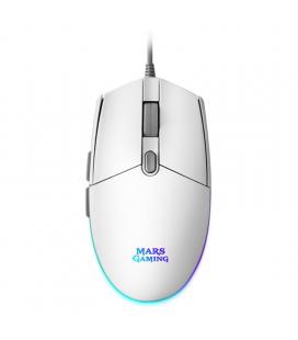 Ratón gaming mars gaming mmgw/ hasta 3200dpi/ blanco - Imagen 1