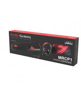 Pack gaming mars gaming mrcp1/ teclado + ratón óptico + auriculares con micrófono + alfombrilla - Imagen 1