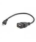 Gembird Cable USB 2.0 OTG Micro B/M - A/H 15 cm Ne - Imagen 1
