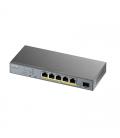 ZyXEL GS1350-6HP Switch 5xGB PoE 1xSFP 60W - Imagen 1