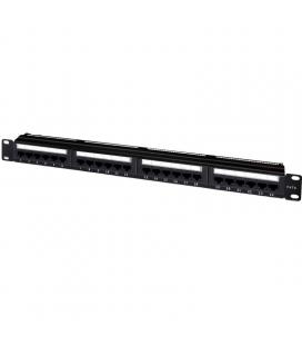 PATCH PANEL AISENS A141-0308 24 PUERTOS - 19/48.26CM - 1U - PARA RJ45 CAT.6 - DUAL IDC - ACEPTA CABLES DE CALIBRES 26 / 24 / 23 