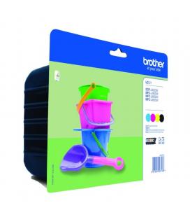 Cartucho de tinta original brother lc-221valbp multipack/ cian/ magenta/ amarillo/ negro - Imagen 1