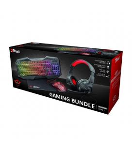 Pack gaming trust gaming gxt 1180rw/ teclado gxt 830-rw + ratón gxt 105 + auriculares + alfombrilla - Imagen 1