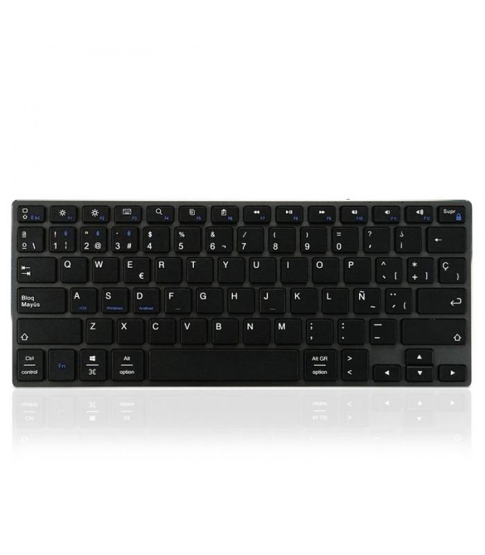 Teclado compacto inalámbrico por bluetooth subblim advance compact/ gris