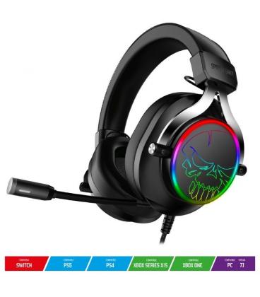 Auriculares gaming con micrófono spirit of gamer xpert h600/ jack 3.5/ usb 2.0/ gris oscuro - Imagen 1