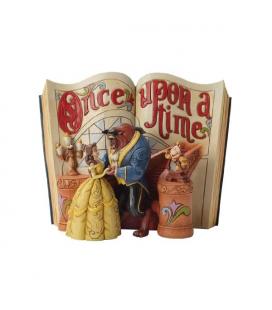 Figura enesco disney la bella y la bestia libro la bella y bestia