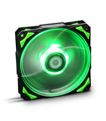 VENTILADOR CAJA NOX HUMMER H-FAN LED 120MM NEGRO LED VERDE - Imagen 1