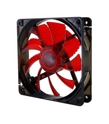 VENTILADOR CAJA NOX COOL FAN LED 120MM NEGRO LED ROJO - Imagen 1