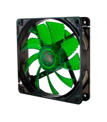 VENTILADOR CAJA NOX COOL FAN LED 120MM NEGRO LED VERDE - Imagen 1