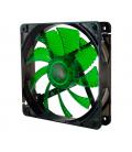 VENTILADOR CAJA NOX COOL FAN LED 120MM NEGRO LED VERDE - Imagen 1