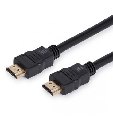 CABLE MAILLON BASIC HDMI DORADO CONECTOR HIGH SPEED BC NEGRO 1.8M - Imagen 1