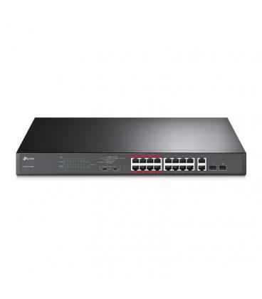 SWITCH TP-LINK 16 PUERTOS 100MBP + 2 PUERTOS GB UNMANAGED - Imagen 1