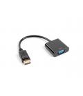 ADAPTADOR LANBERG DISPLAYPORT 1.1 A VGA 20CM NEGRO - Imagen 1