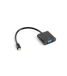 ADAPTADOR LANBERG MINIDISPLAYPORT MACHO/VGA HEMBRA 20CM NEGRO