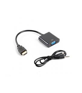 ADAPTADOR LANBERG HDMI MACHO/VGA HEMBRA+MINIJACK 3.5MM HEMBRA 20CM - Imagen 1