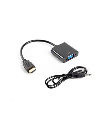 ADAPTADOR LANBERG HDMI MACHO/VGA HEMBRA+MINIJACK 3.5MM HEMBRA 20CM - Imagen 1