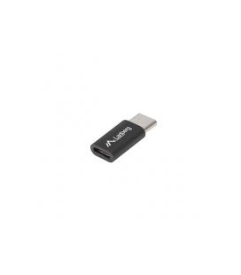 ADAPTADOR LANBERG USB 2.0 TIPO-C MACHO/MICRO-B HEMBRA NEGRO - Imagen 1