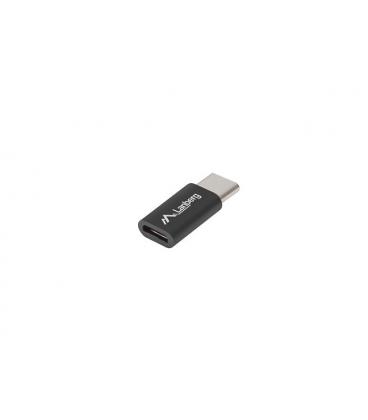 ADAPTADOR LANBERG USB 2.0 TIPO-C MACHO/MICRO-B HEMBRA NEGRO - Imagen 1