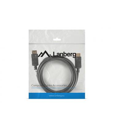 CABLE DISPLAYPORT LANBERG MACHO MACHO 4K 3M NEGRO - Imagen 1