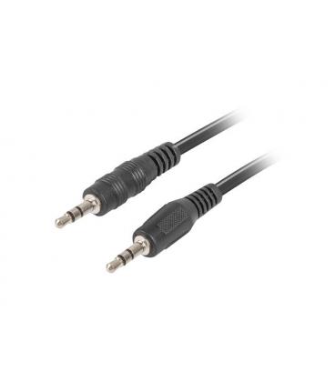 CABLE ESTEREO LANBERG JACK 3.5MM MACHO/JACK 3.5MM MACHO 2M NEGRO - Imagen 1