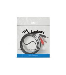 CABLE ESTEREO LANBERG JACK 3.5MM/2X RCA MACHO 1.5M - Imagen 1