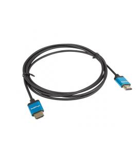 CABLE HDMI LANBERG MACHO/MACHO V2.0 4K SLIM 1M NEGRO - Imagen 1