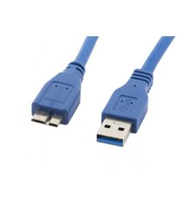 CABLE USB LANBERG 3.0 MACHO/MICRO USB MACHO 0.5M AZUL - Imagen 1