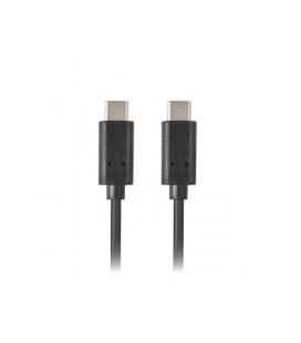 CABLE 2.0 LANBERG USB C MACHO/USB C MACHO 0.5M NEGRO - Imagen 1