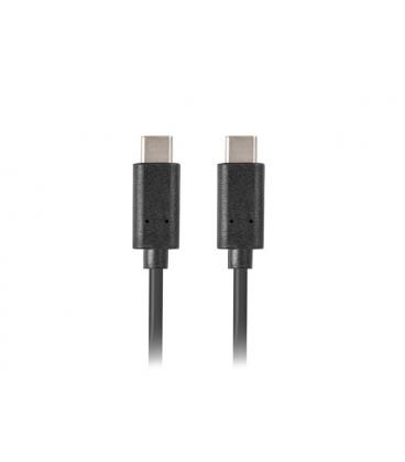 CABLE 2.0 LANBERG USB C MACHO/USB C MACHO 0.5M NEGRO - Imagen 1