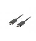 CABLE 2.0 LANBERG USB C MACHO/USB C MACHO 1M NEGRO - Imagen 1