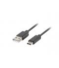 CABLE USB LANBERG 3.1 MACHO/USB C MACHO 1M NEGRO - Imagen 1