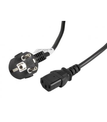 CABLE DE ALIMENTACION LANBERG SCHUKO CEE 7/7 A IEC320 C13 5M - Imagen 1